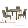 China Outdoor Furniture Rattan Wicker Dining Set (BZ-D002)
